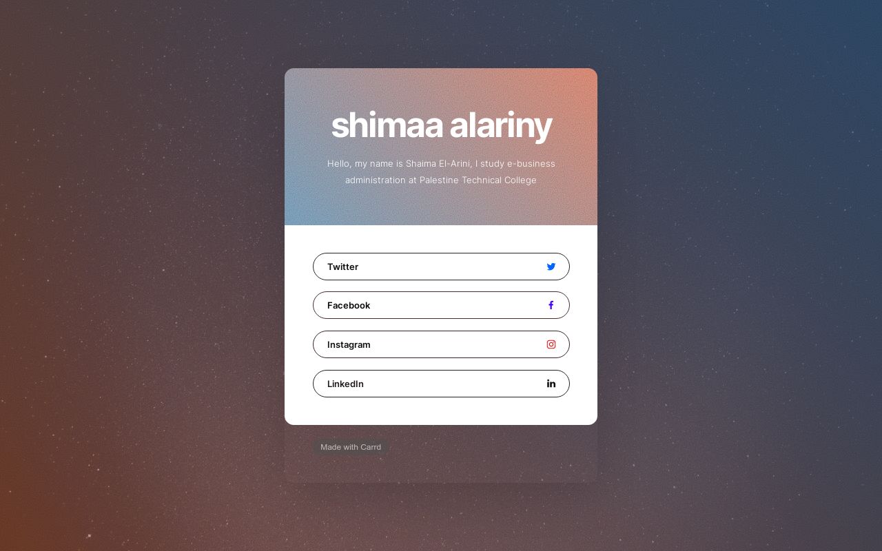 Carrd profile picture for @shimaa